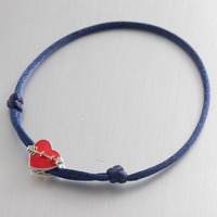 Bracelet en argent sterling 925 ajustable avec cordon, flèche de Cupidon