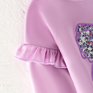 Bé Cô Gái Trẻ Em Toddler Mùa Thu Mùa Đông Halloween Hoa oải hương Bông Hoa Bow Kẹo Ngô Đính Top Với Flare Quần Set Trang Phục - Product Image 4