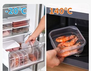 Contenedores Organizadores de nevera de plástico transparente XJH, contenedores de preparación de comida para llevar reutilizables aptos para microondas y lavavajillas para uso moderno en la <span class=keywords><strong>cocina</strong></span> - Product Image 6