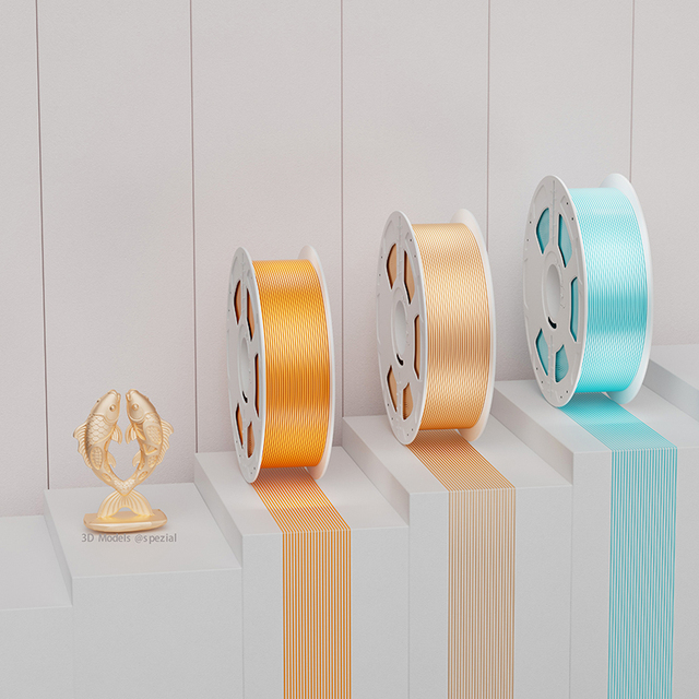 Wholesale Sing Color 1kg 1.75mm Pla 3d Printing Pla Silk Filament for 3d Drucker