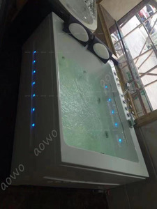 AOWO-bañera de hidromasaje para 2 personas, bañera de hidromasaje grande, jakuzzy, 2 seks, Spa perezoso, 50 luces Led - Product Image 6