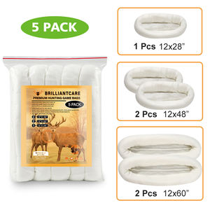 Paquete de 5 algodón o poliéster Stockinette juego de caza carne carcasa envoltura bolsa - Product Image 6