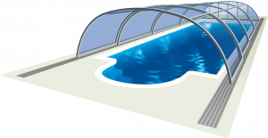 Venta directa de fábrica, cubierta de piscina de policarbonato retráctil moderna <span class=keywords><strong>para</strong></span> exteriores, recintos telescópicos - Product Image 6