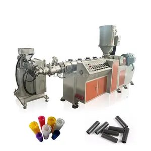 whole line production PP plastic core extruder making machine with cutting