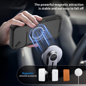 Coque robuste en métal double couche avec béquille et anneau, couleur personnalisée, ODM Fabricant, pour iPhone 17 Pro MAX 16 Pro 15 Plus 14 - Product Image 4