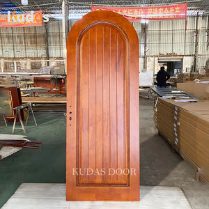 Custom Interior Wood <strong>Door</strong> Interior Arch Top Embedded <strong>Door</strong> <strong>Leaf</strong> Interior <strong>Doors</strong> for Houses - Product Image 4