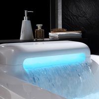 Baignoire Spa Moderne en Acrylique avec Système de Température Constante, Design Écologique, Cascade de Bulles d'Air et Massage pour Salle de Bain de Villa