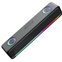 Barre de son avec impression UV RGB, haut-parleur Bluetooth, système home cinéma, son surround stéréo, pour PC, ordinateur portable, jeux vidéo