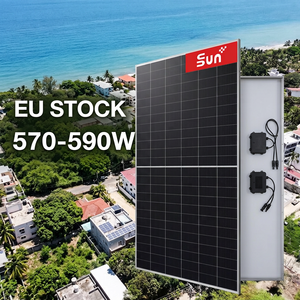Panneau solaire bifacial Sunplus Optimum SR4-72NHBD-580M entièrement noir, taille des cellules 158,75 mm, efficacité 23,4 %, expédition depuis l'entrepôt américain. - Product Image 1