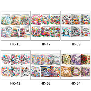 5D Pha Lê Kim Cương bức tranh thiệp chúc mừng Bộ dụng cụ 6PCS SET DIY kim cương bức tranh sinh nhật thẻ cho người lớn trẻ em - Product Image 2