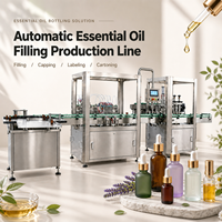 Machine de remplissage automatique de liquides 10 ml pour huiles essentielles, machine de remplissage et de bouchage de bouteilles à 4 têtes