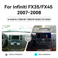 Écran ZWNAV 12,3 pouces pour Infiniti Fx35 Fx45 2007-2008 Android 15 Carplay Autoradio Stéréo Lecteur Multimédia DSP GPS 4G WiFi