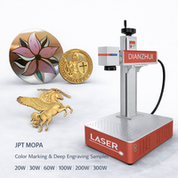 Máquina de Marcado Láser de Fibra JPT MOPA de 60W para Marcado de Color en Metal y Grabado Profundo