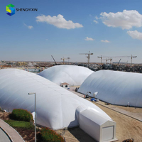 Stade sportif gonflable Air Dome avec membrane gonflable, ouverture automatique rapide quatre saisons, écologique, taille et couleur personnalisables