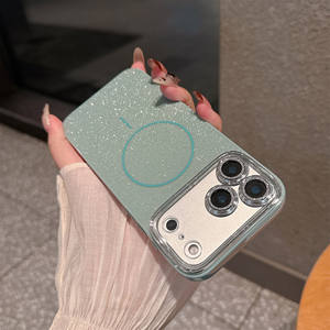 Funda Magnética con Anillo y Purpurina para Apple 17 Pro Max, con Orificios Precisos, Estilo Moderno y Femenino, Antigolpes, Compatible con 11, 15, 16/17/12 - Product Image 6