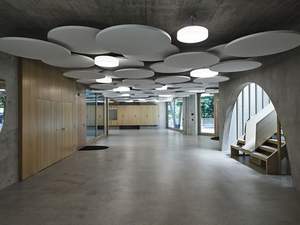 Qinsound esagonale sospeso pannello in fibra di vetro eco-friendly <span class=keywords><strong>pannelli</strong></span> del <span class=keywords><strong>soffitto</strong></span> a goccia deflettori per sala banchetti Auditorium - Product Image 6