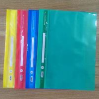 Carpeta de Anillas Transparente de PP A4, Colorida, de 320 Hojas Sueltas, con Clip de Encuadernación de Dos Orificios