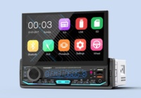 1Din Auto Radio 7 pouces écran tactile Audio Vidéo MP5 Player Dashboard Mounted AUX-IN/FM/Mirror Link SD Card Multimedia Player