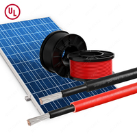 JZD UL4703 10/12/14/16AWG Photovoltaik 6 mm2 4 mm2 8awg 10awg Flaches rundes 600V/1000V/2000V Solarpanel-Stromkabel PV1-F kabel