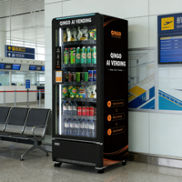 Máquina Expendedora Qingo para Snacks y Bebidas Pequeños, con Código QR/Lector de Tarjetas, SDK Habilitado, Pantalla Táctil y Gestión Basada en la Nube para Micro Mercados