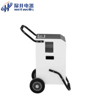 Déshumidificateur mobile WETWELLS à prix de gros avec roues universelles, déshumidification industrielle 60L/jour
