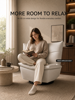 Fauteuil individuel moderne OEM ODM avec revêtement en cuir pleine fleur ou tissu, fauteuil d'appoint moelleux pour salon, chambre et hôtel