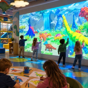 Jeux interactifs muraux de projection AR amusants pour enfants : Dessin magique, scan de photos et peinture interactive - Product Image 3