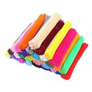 Jouets éducatifs en tiges de chenille colorées 0,6*30cm 100 pièces/lot Tiges de chenille pour le <span class=keywords><strong>d</strong></span>éveloppement précoce - Product Image 1