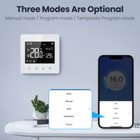 Thermostat alimenté par batterie WiFi/ZIGBEE LangYeao, contrôleur de température intelligent pour chaudière à gaz Tuya, compatible Alexa et Google Home