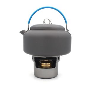 Réchaud portable en alliage d'aluminium coupe-vent avec base chauffante détachable pour camping, pique-nique, café, cuisson, barbecue - Product Image 4