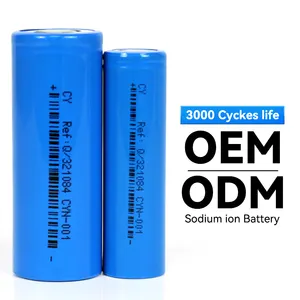 Na Sodium Ion Cylindrique 3.1V Cellule de batterie à ion de sodium personnalisée Fabricant de batterie à ion de sodium Batterie de stockage d'énergie