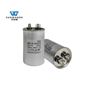 Buena calidad y precio del condensador de lavadora AC Motor CapacitorCBB65 450V 40UF ROHS