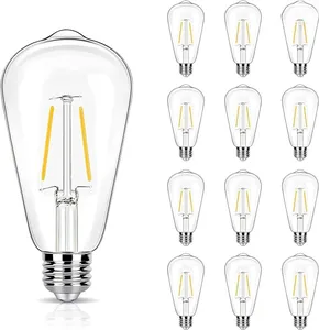 Edison-Glühbirnen im Retro-Stil LED-Stromsparglühbirnen 360-Grad-Lichtschattenwinkel 2200K 4000K 6500K Augenschutz