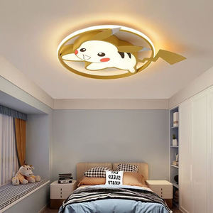 Dessin animé <span class=keywords><strong>Pikachu</strong></span> plafonnier LED 39W trois couleurs gradation progressive chambre étude maternelle protection des yeux plafonnier - Product Image 1