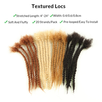 AHVAST Direttamente dalla Fabbrica Nuove Estensioni di Dreadlock in Capelli Umani Testurizzati alla Moda, Estensioni Loc Testurizzate Personalizzabili