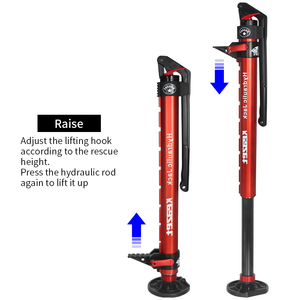 Gato hidráulico de elevación 4x4 todoterreno de 2T, 4429LBS, con varilla de elevación tipo 'Monkey Climbing', para enganche de remolque y camping, ajustable de alta elevación - Product Image 6