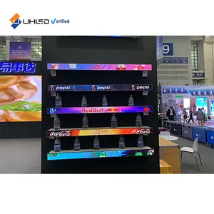 P1.5mm Digital Signage LED Indoor Advertising Shelf Display Wide Bar Stretch LED Shelf Display Screen Led Bar Display Screen