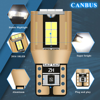 Nouveau 12V intérieur LED ampoules pour voiture 2016 18SMD 194 168 W5W T10 lampe à LED pour carte lecture arrière queue plaque d'immatriculation lumière nouveau