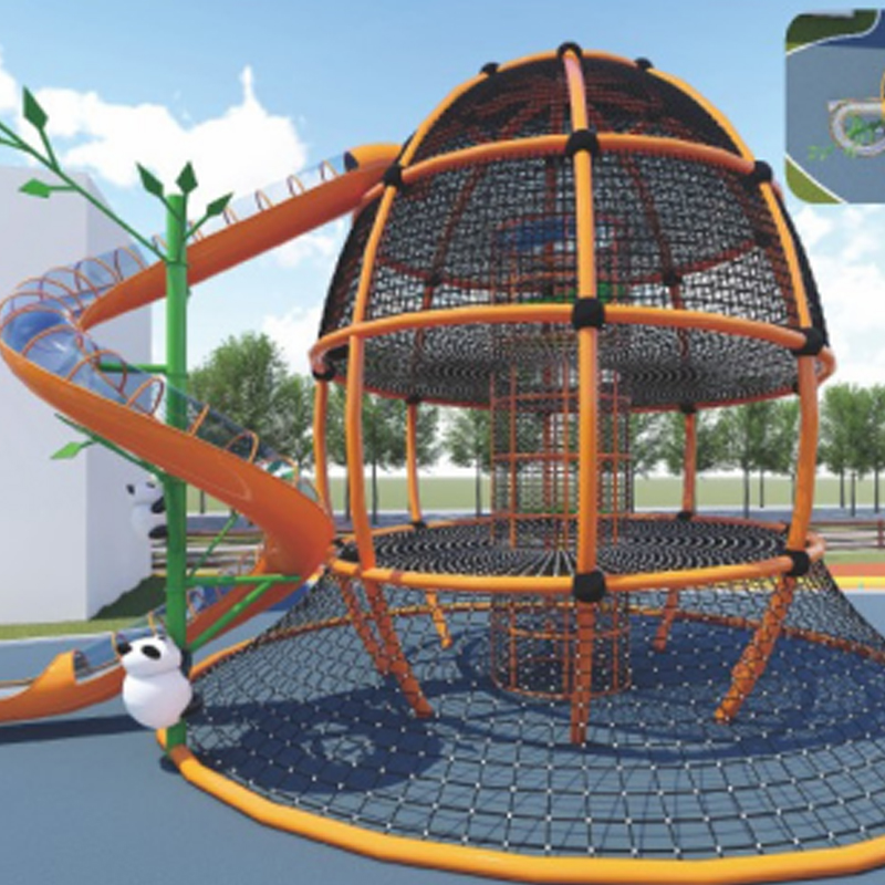 Aire de jeux extérieure éducative pour enfants
