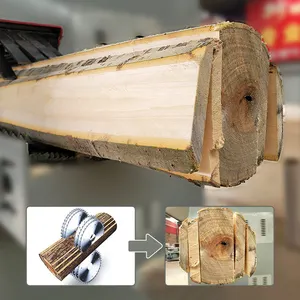 Hz0420 Round Log Square Lumber Multi Blade Saw Circular Multiple Rip Saw Wood Cutting Machine