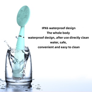 Cepillo de Limpieza Facial Eléctrico Recargable por USB de Silicona, Exfoliante Facial Vibrador de Mano para Limpieza Profunda de Poros - Product Image 3