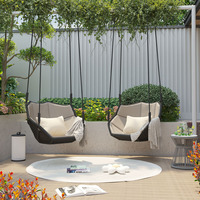 Fauteuil suspendu en corde d'oléfine tressée, imperméable et résistant aux UV, hamac à bascule pour intérieur et extérieur, pour balcon et terrasse