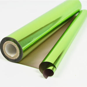 แผ่นฟอยล์เมทัลลิกโฮโลแกรมสีเขียวแอปเปิ้ล ขนาด 32 ซม. x 120 ม. สำหรับงานพิมพ์แบบรีแอกทีฟบนกระดาษ - Product Image 2