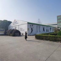 Carpa Deportiva para Exteriores con Estructura de Aluminio para Cancha de Baloncesto, Tenis, Fútbol, Impermeable y Resistente a la Intemperie
