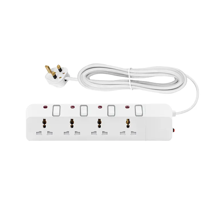 OSWELL Ile Maurice Multiprise Multi Plug Rallonge de courant électrique Boîte de câbles Prise de câble 3 voies universelle