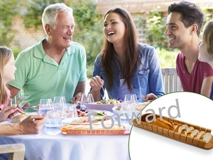 Rebanadora <span class=keywords><strong>de</strong></span> Baguette <span class=keywords><strong>de</strong></span> madera <span class=keywords><strong>de</strong></span> acacia <span class=keywords><strong>de</strong></span> grado alimenticio ingleteada con juego <span class=keywords><strong>de</strong></span> cuchillos <span class=keywords><strong>de</strong></span> acero inoxidable - Product Image 5