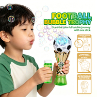 Trophée de football électrique à succès avec machine à bulles lumineuse pour enfants – Jouet portable pour l'été, idéal pour les fêtes et les activités