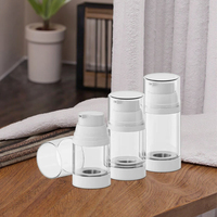 Flacon pompe sans air en plastique vide de luxe écologique pour cosmétiques, 100 ml, 120 ml, 150 ml, impression d'écran pour les soins de la peau, vente chaude