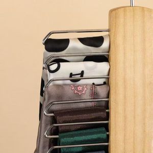 Solid Wood 20-Hook <b>Clothes</b> Hanger Tie Belt Organizer Traceless Storage <b>Rack</b> For Small Items - Product Image 4