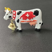Artisanat souvenirs en résine suisse, souvenirs de voyage personnalisés, autocollants magnétiques 3D créatifs peints à la main, cadeau pour anniversaire ou voyage